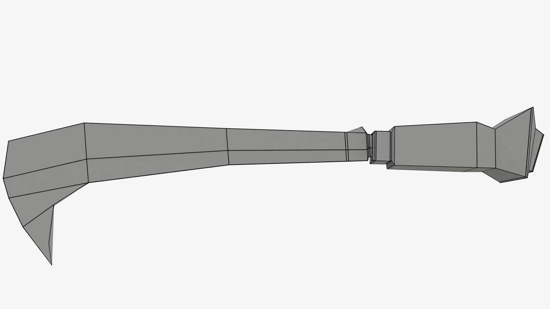Koyta Sickle Low-poly 3D model_13