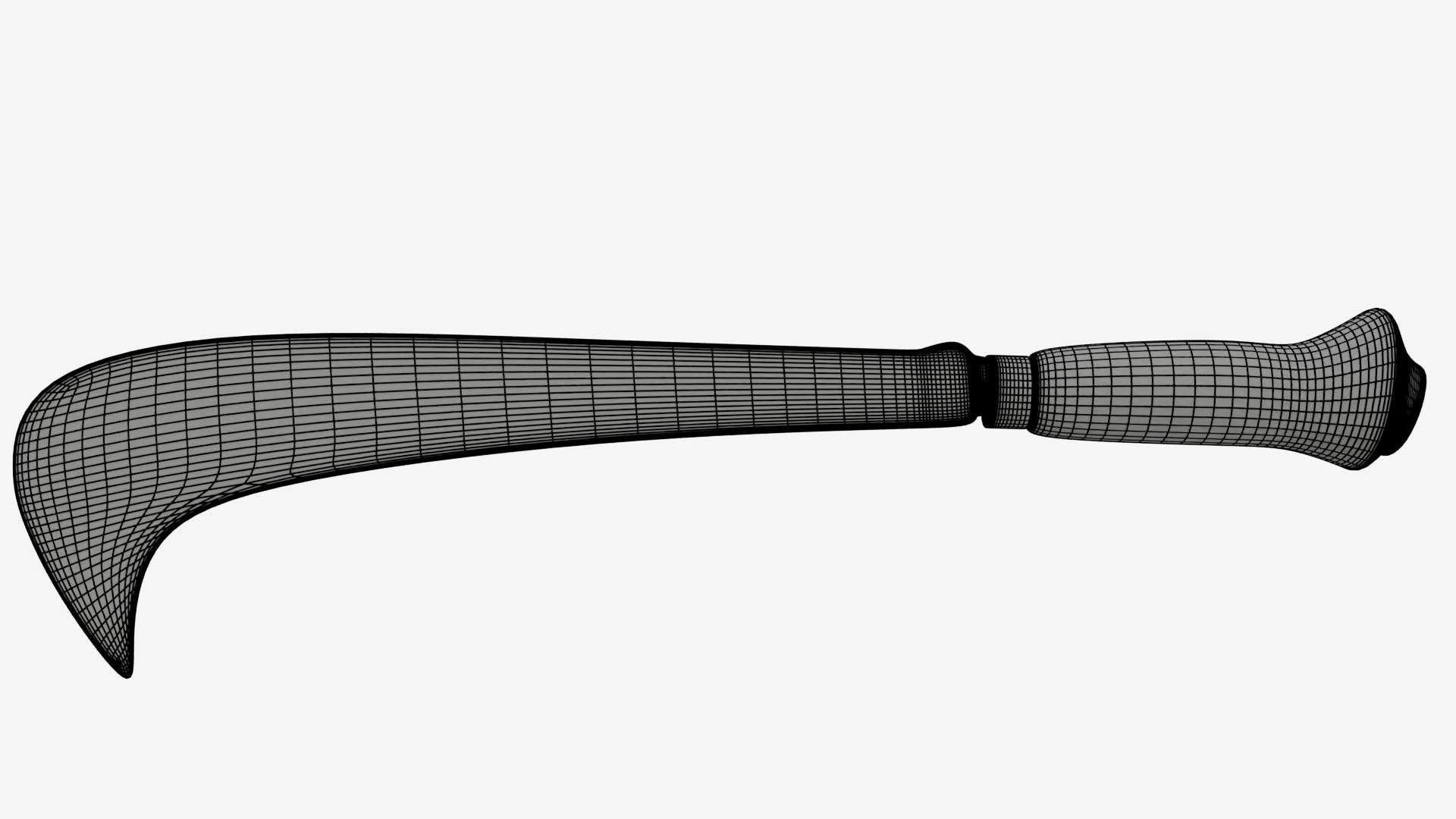 Koyta Sickle Low-poly 3D model_16