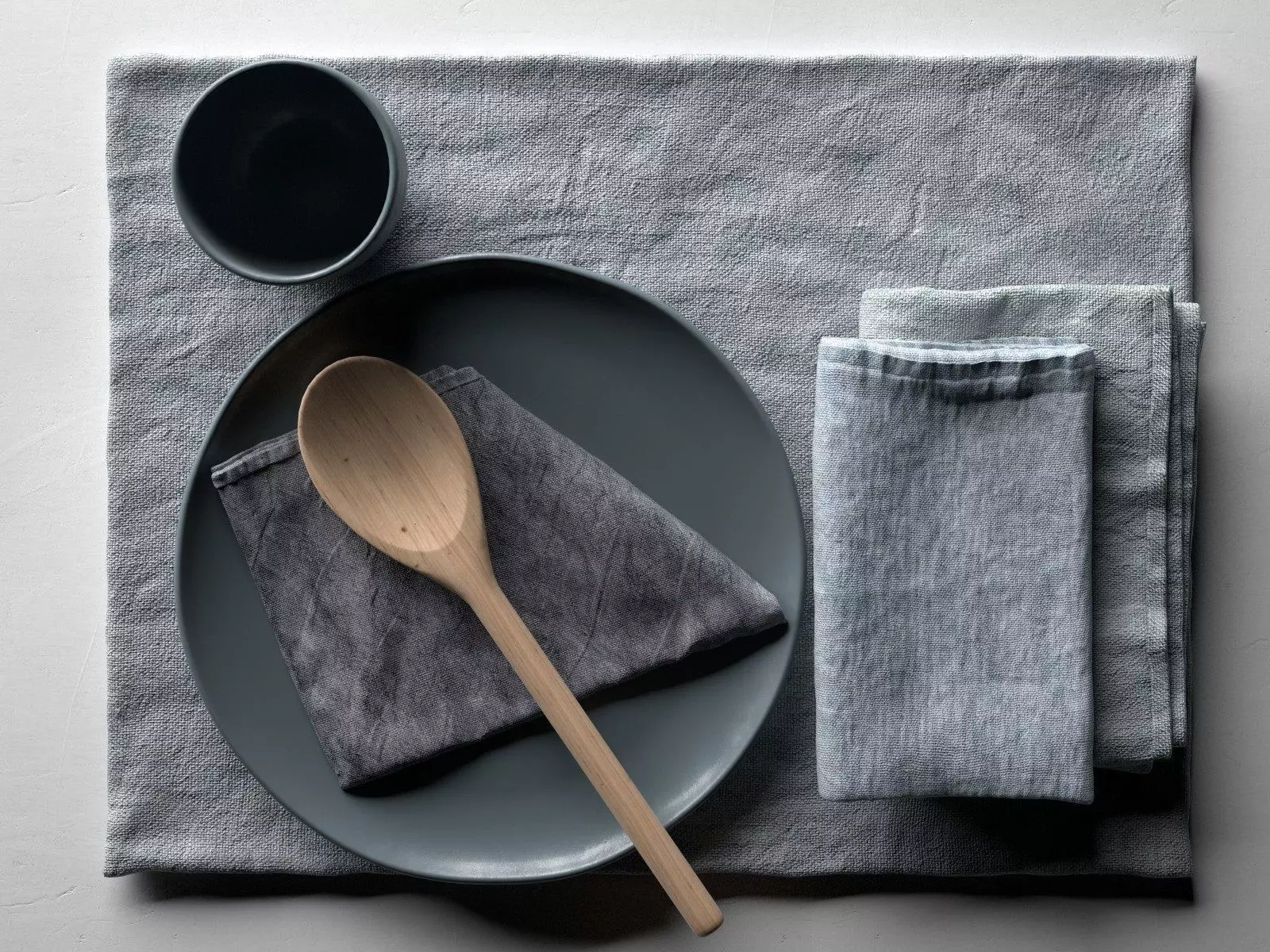 Napkins with Tableware 3D model_0