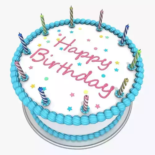Birthday Cake 1 3D model