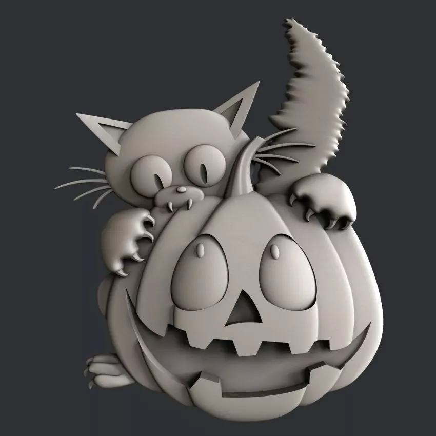 3d STL models for CNC halloween 3D model_0