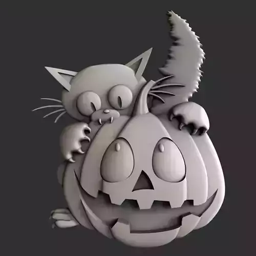 3d STL models for CNC halloween 3D model