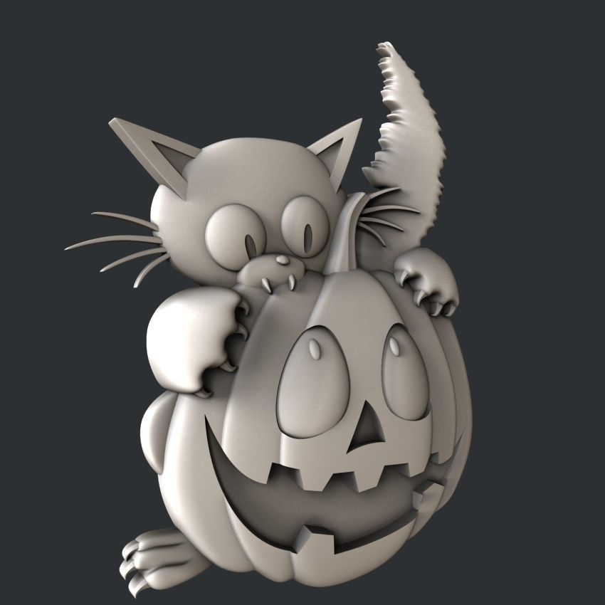 3d STL models for CNC halloween 3D model_2
