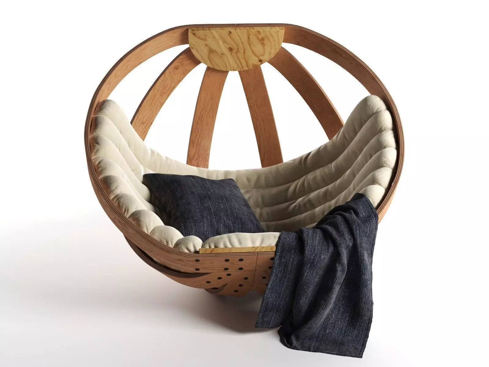 Cradle Rocking Chair 3D model