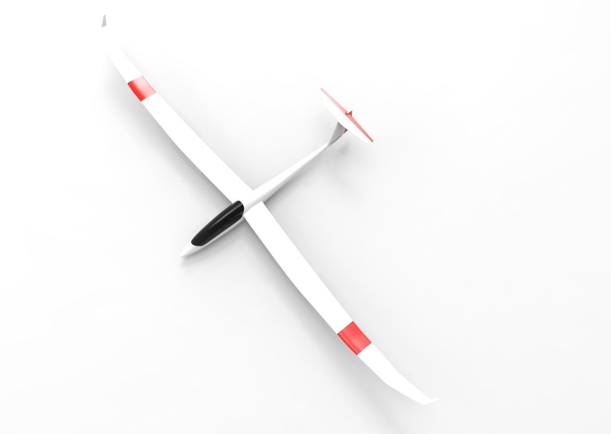 Glider Airplane 3D model CGTrader