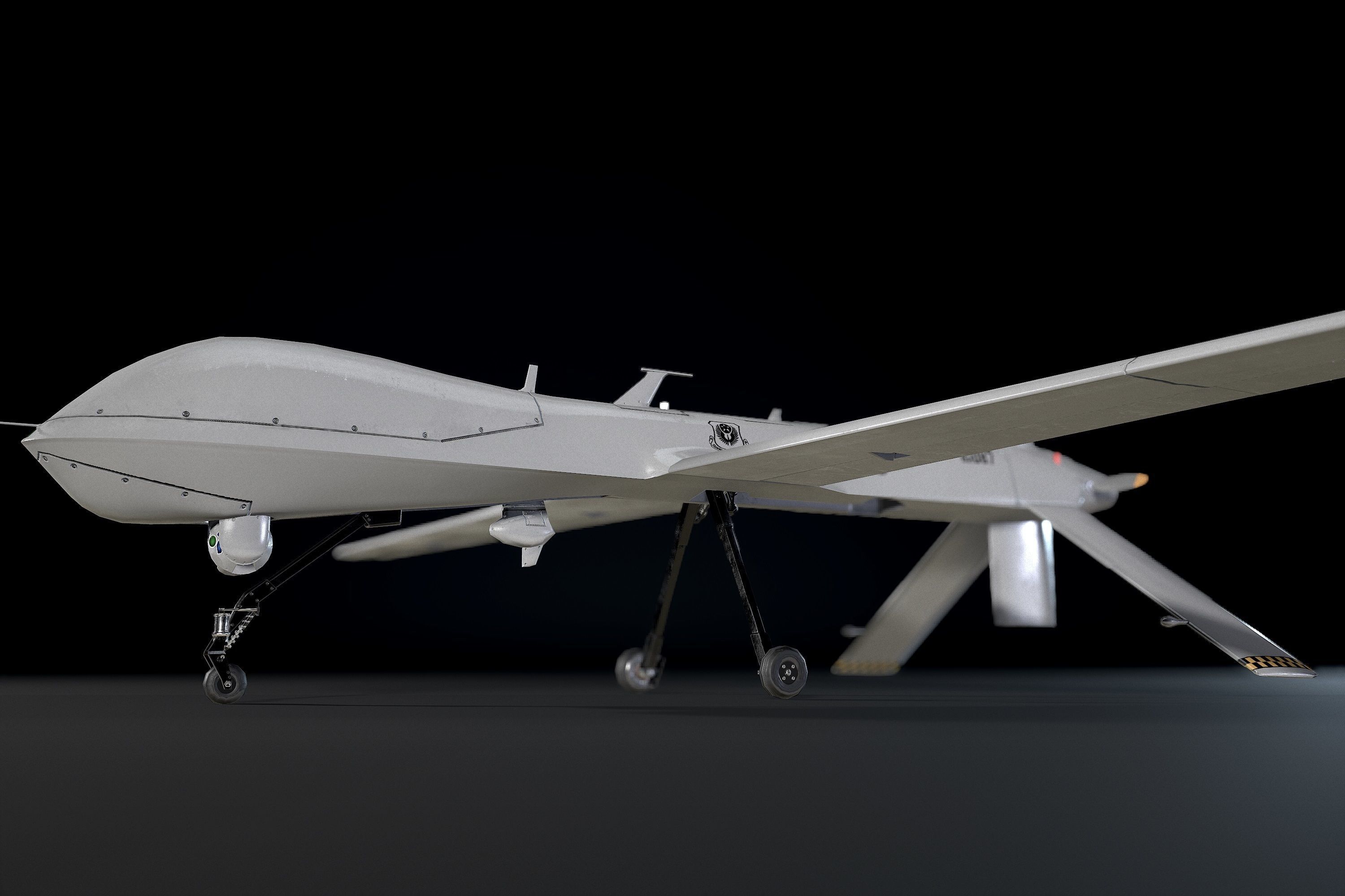 PREDATOR MQ-1A Low-poly 3D model_9