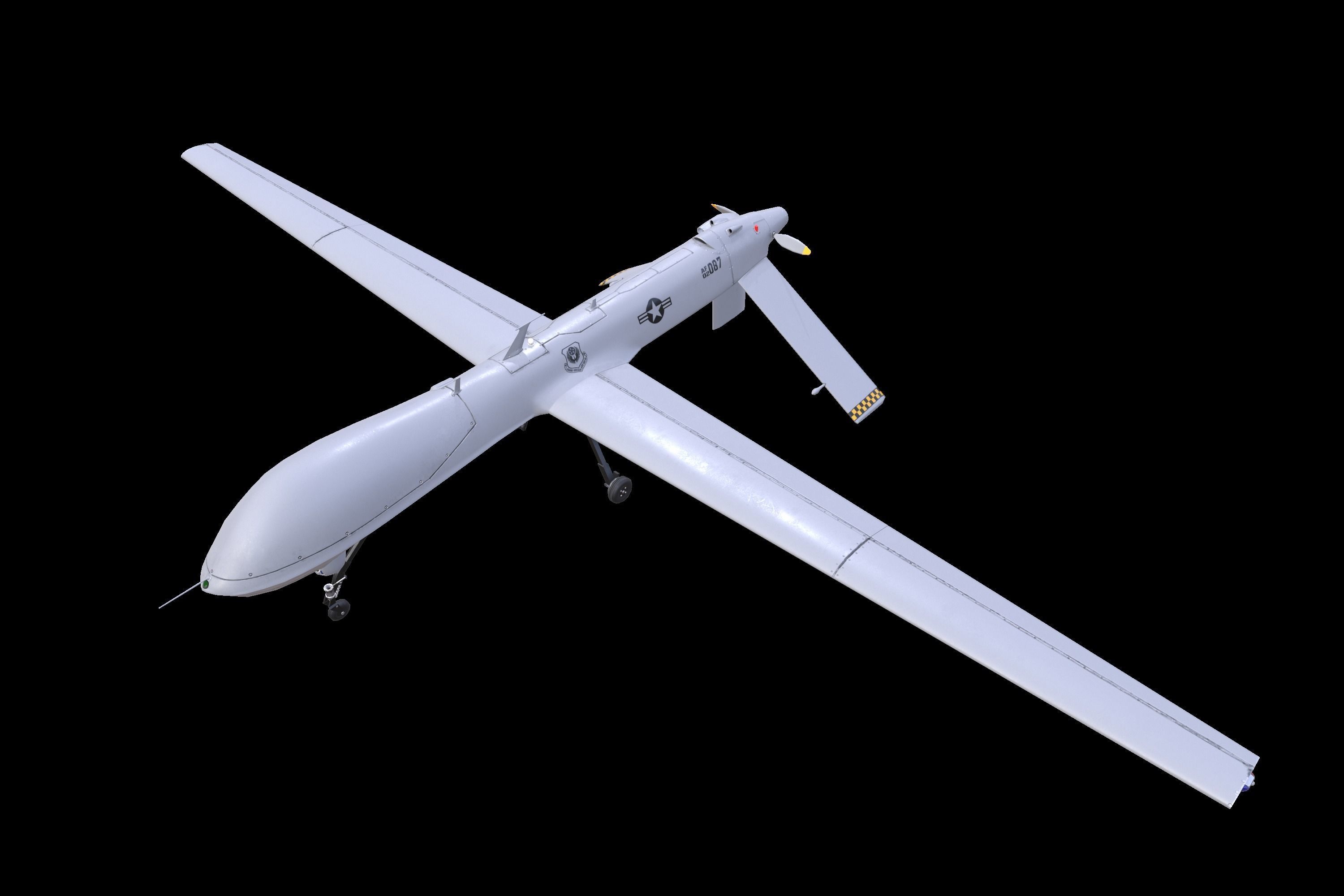 PREDATOR MQ-1A Low-poly 3D model_7