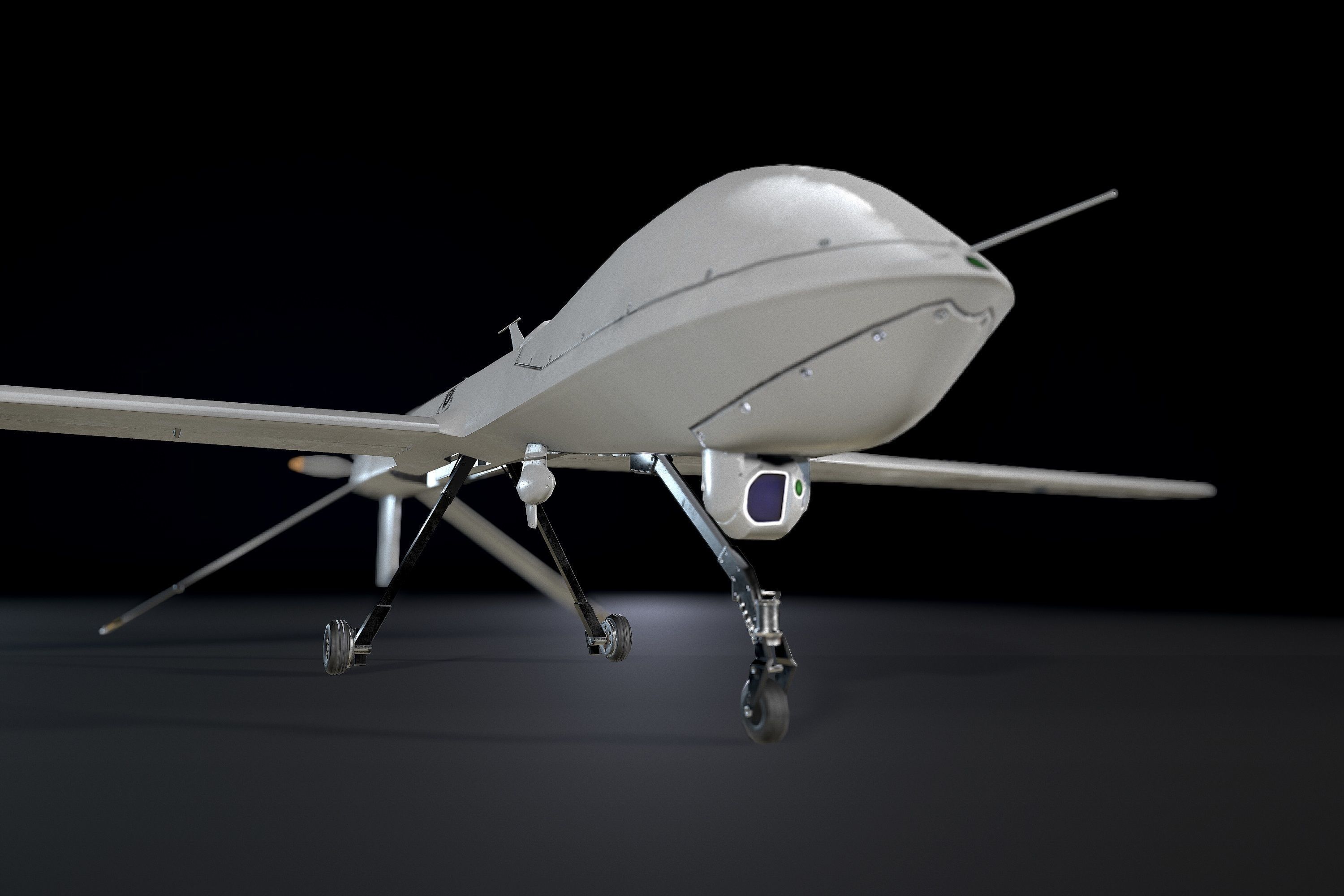 PREDATOR MQ-1A Low-poly 3D model_4