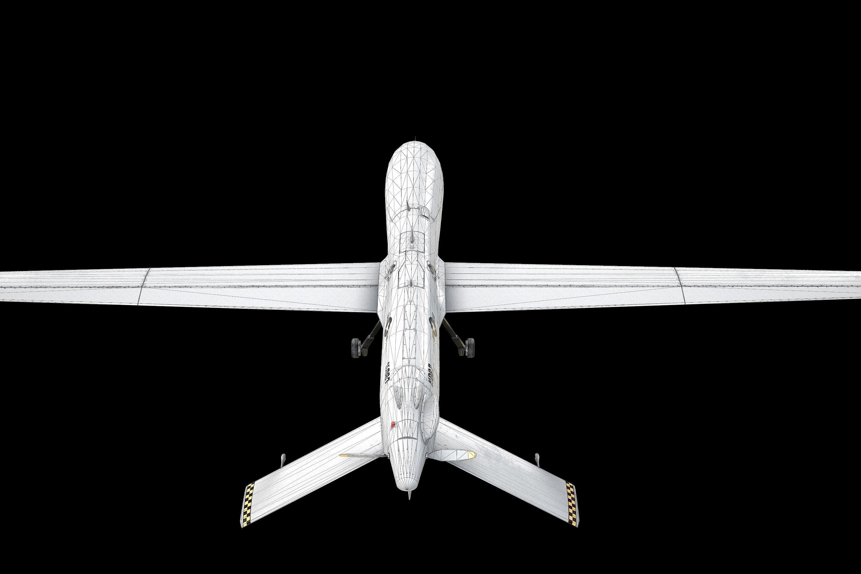 PREDATOR MQ-1A Low-poly 3D model_10