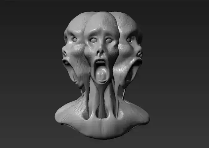 Horror Head 3D print model