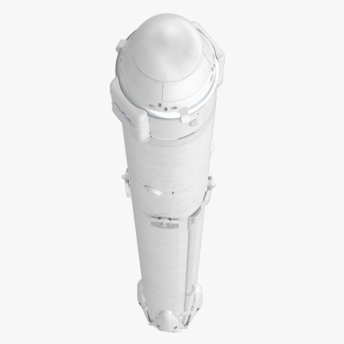 SpaceX Falcon 9 and Dragon Cargo Capsule 3D model_1