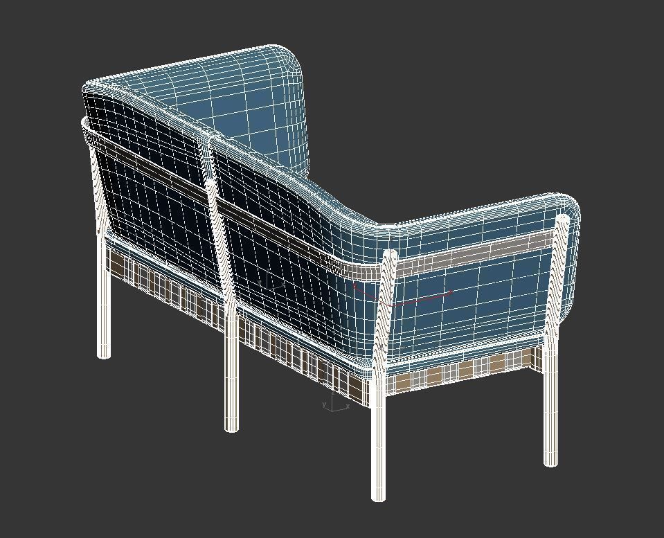 Dowel Two Seater 3D model_10