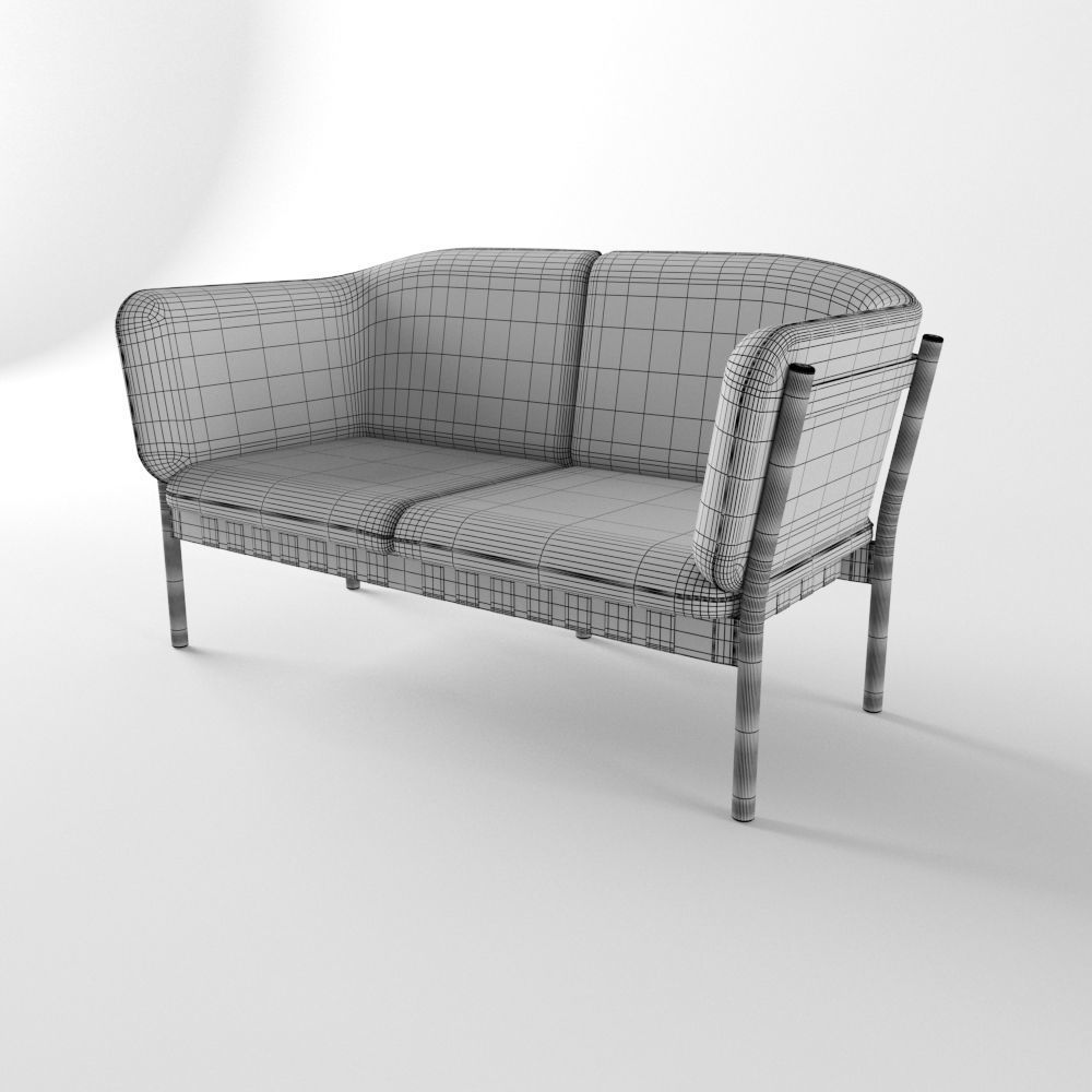 Dowel Two Seater 3D model_5
