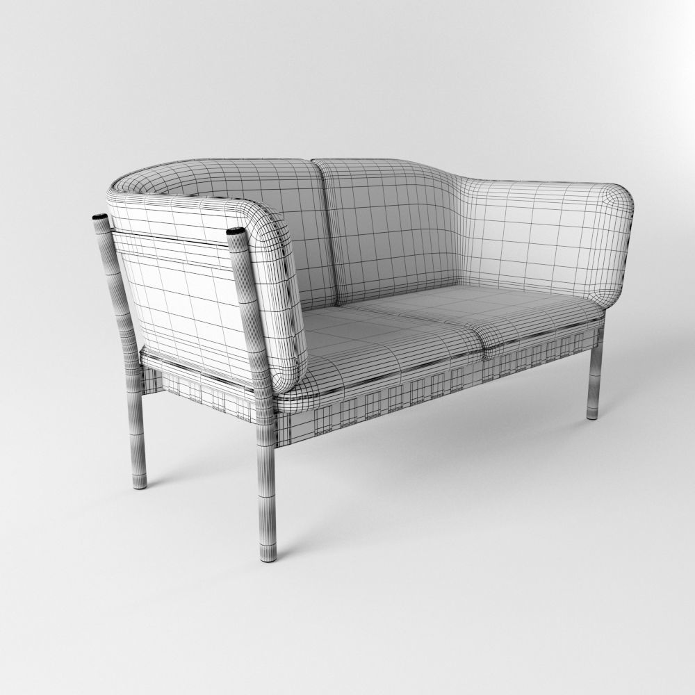 Dowel Two Seater 3D model_4