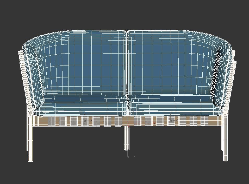 Dowel Two Seater 3D model_12