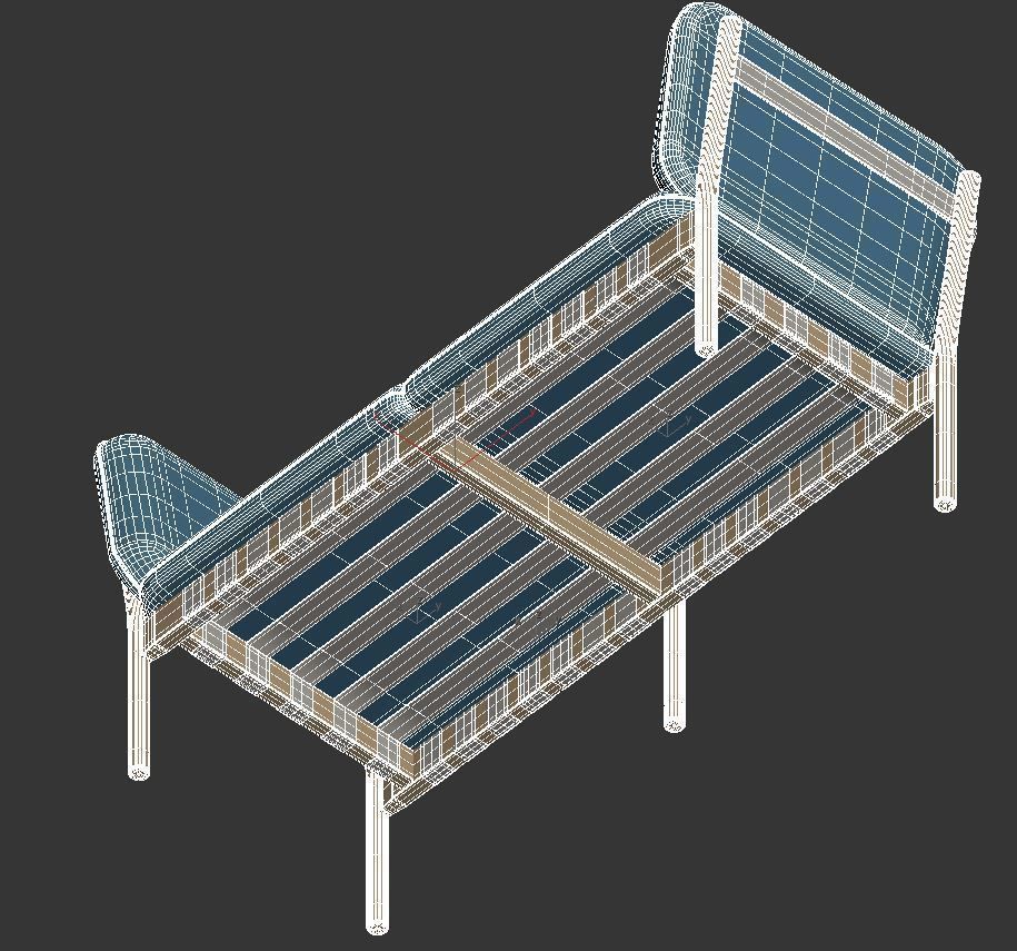 Dowel Two Seater 3D model_13