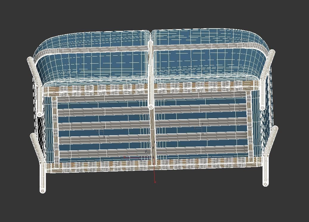 Dowel Two Seater 3D model_14