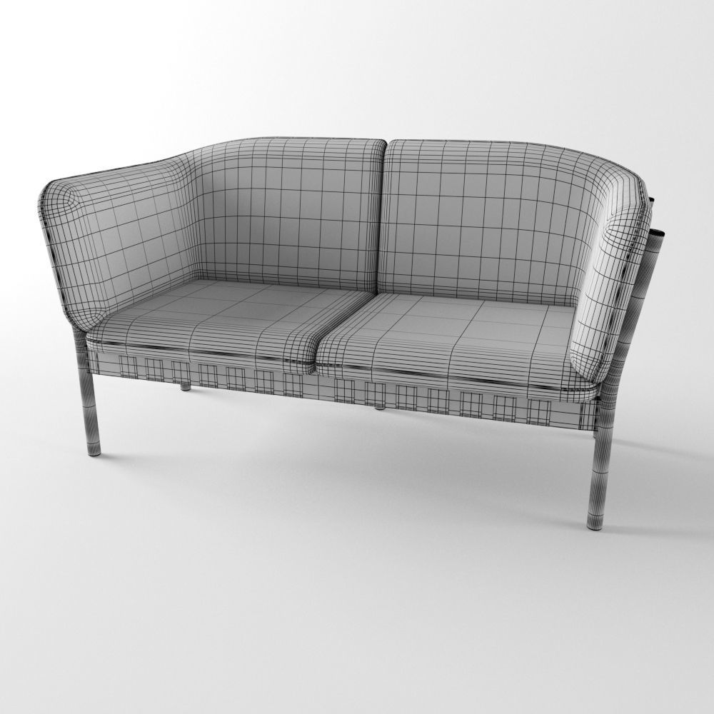 Dowel Two Seater 3D model_6