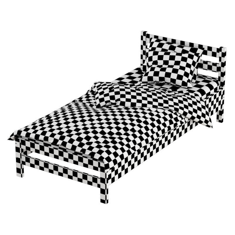 Bed Karelia HOFF 3D model_9