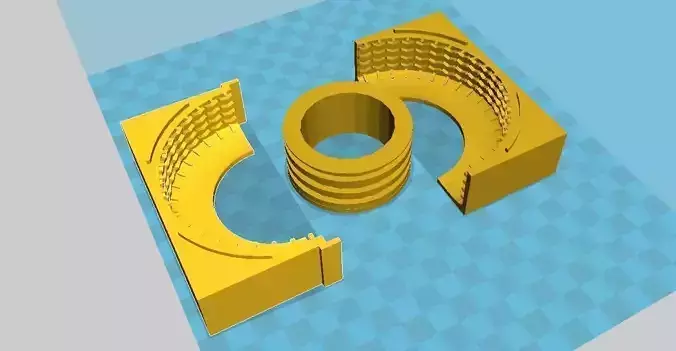 Mold for 1 10 rc truck wheel 3d printable stl model 3D print model