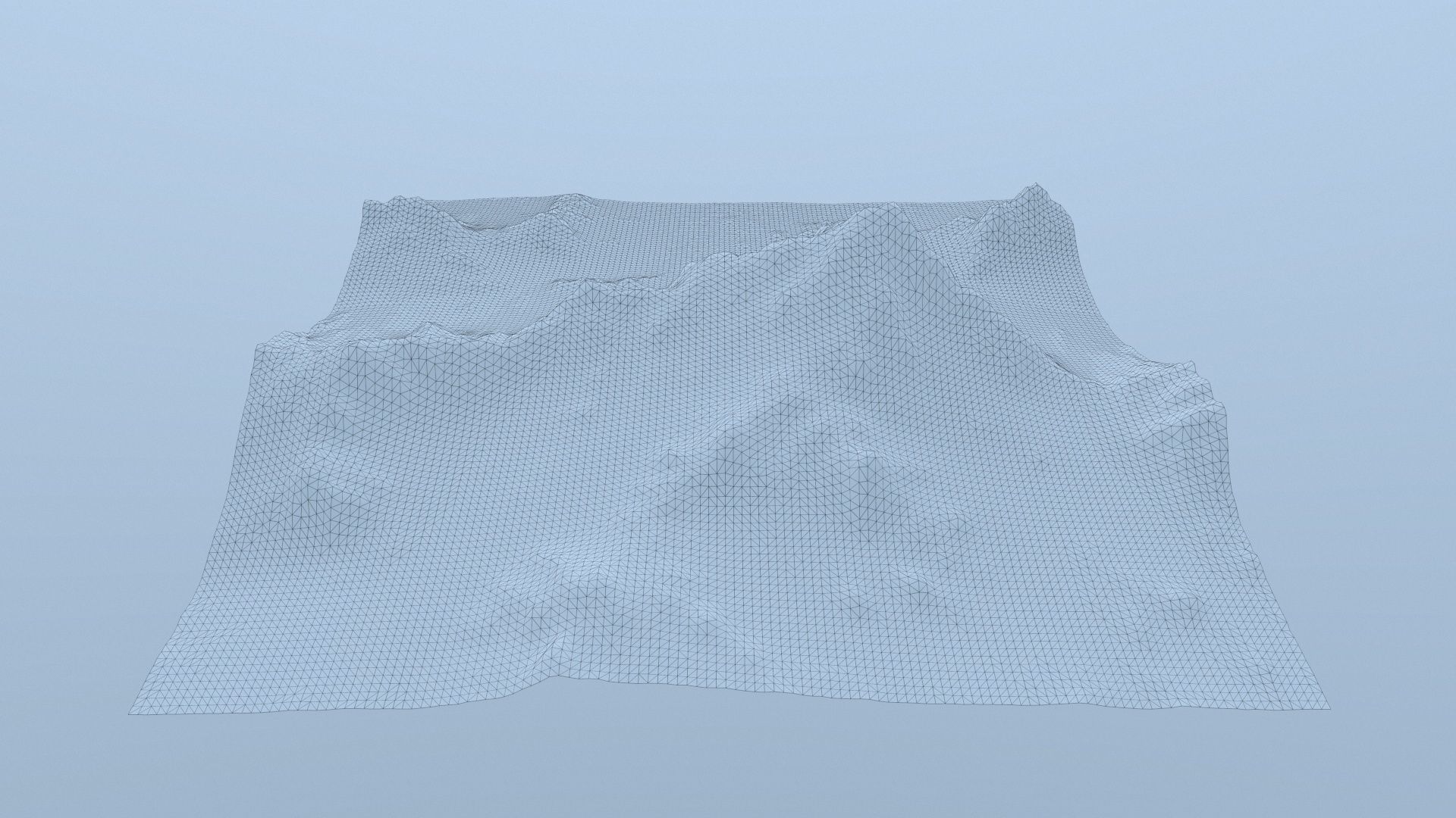 Snow  Mountain Low-poly 3D model_17