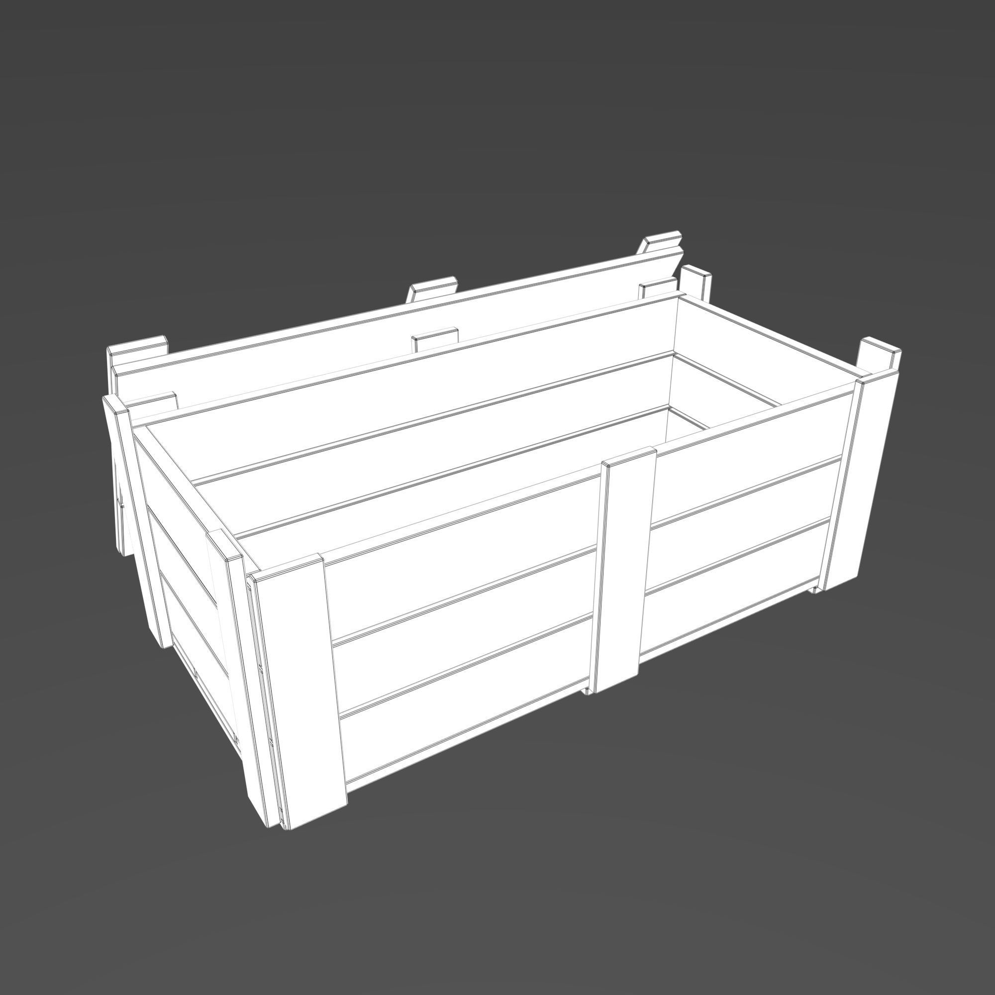 Crates Pack Low-poly 3D model_11