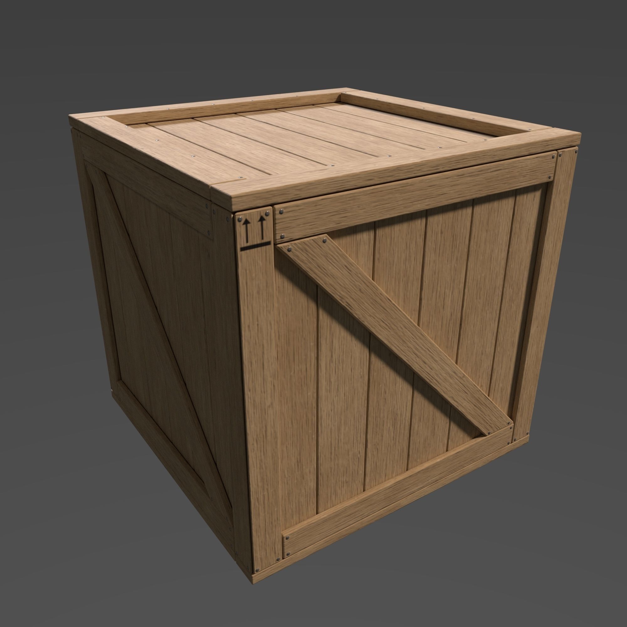 Crates Pack Low-poly 3D model_2