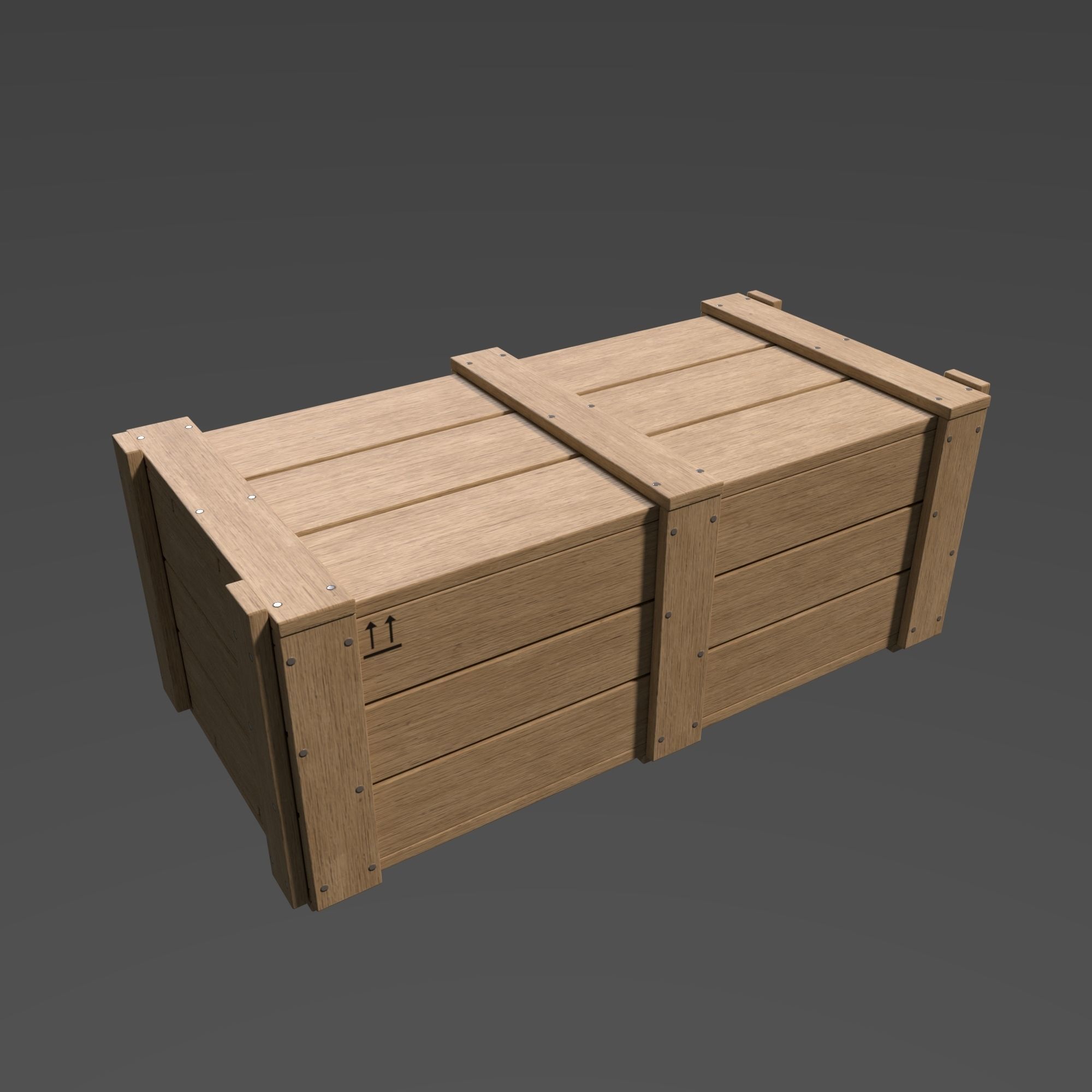 Crates Pack Low-poly 3D model_8