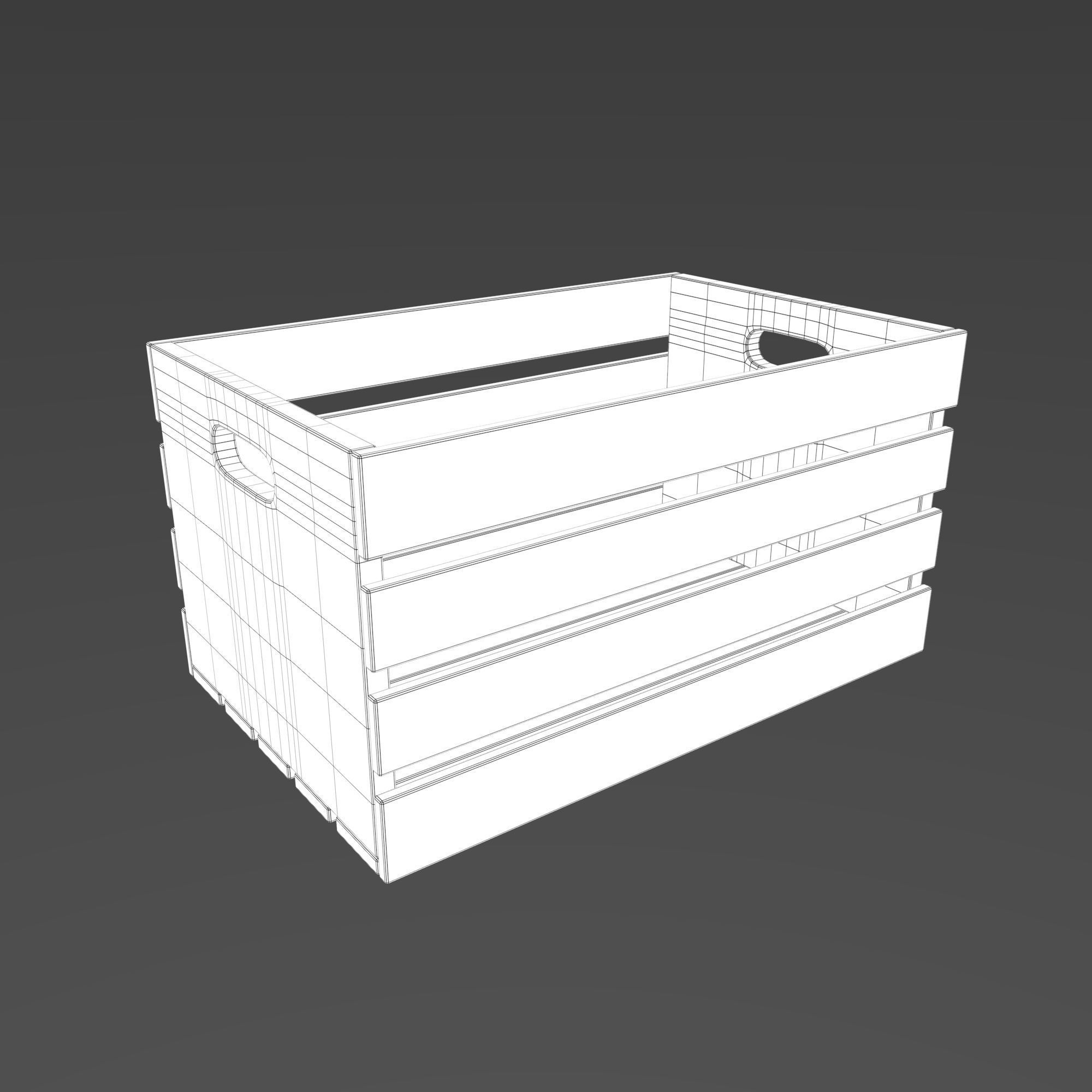 Crates Pack Low-poly 3D model_15