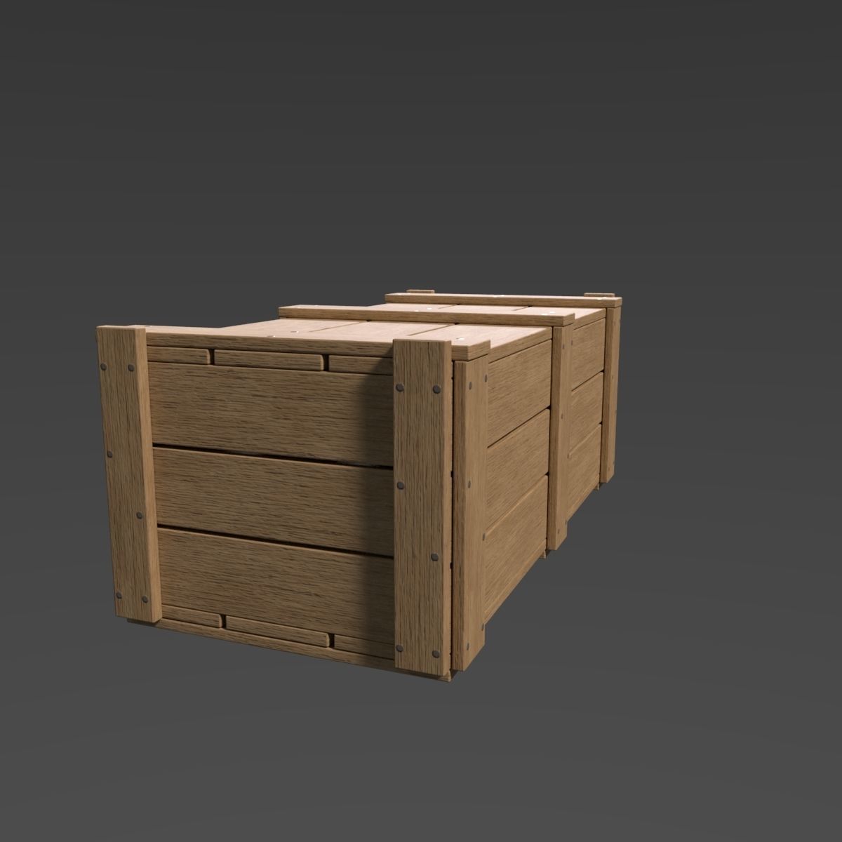 Crates Pack Low-poly 3D model_7