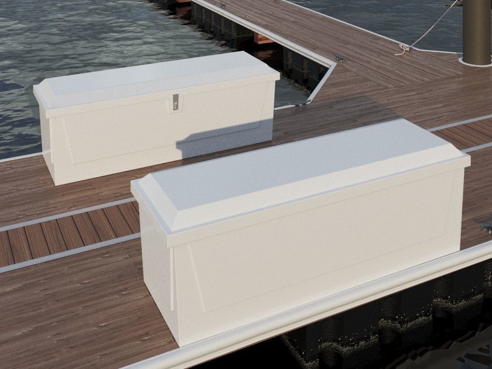 Marina - Boat Slips - Floating Dock - Deluxe 3D model_31