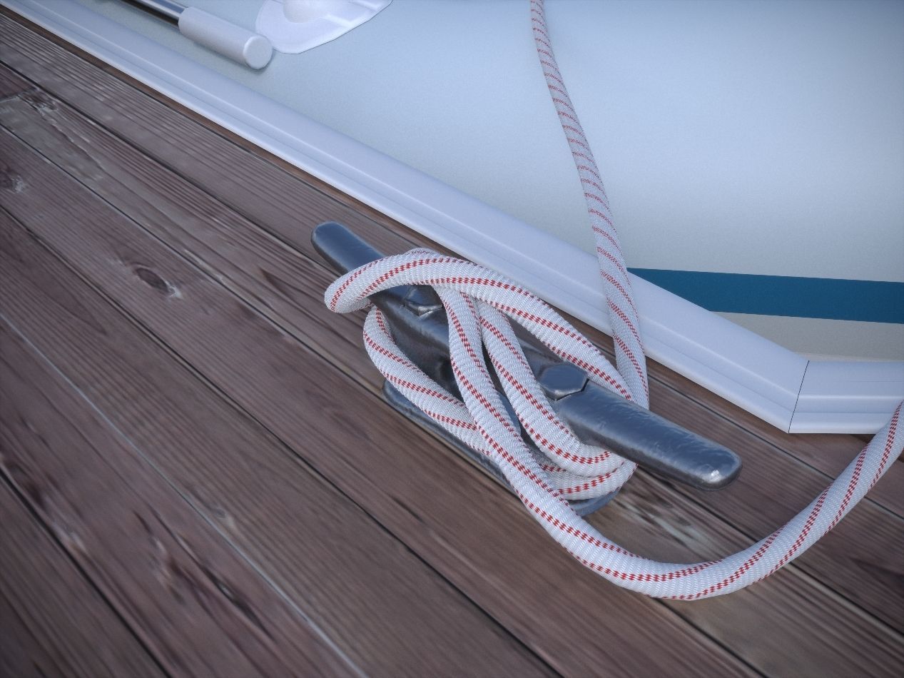 Marina - Boat Slips - Floating Dock - Deluxe 3D model_16