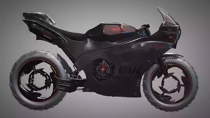 Futuristic Motorcycle