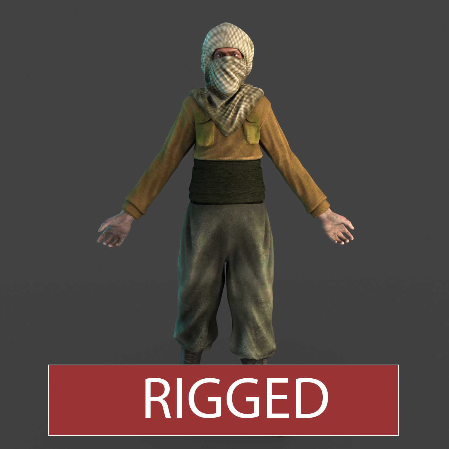 Terrorist Character Model