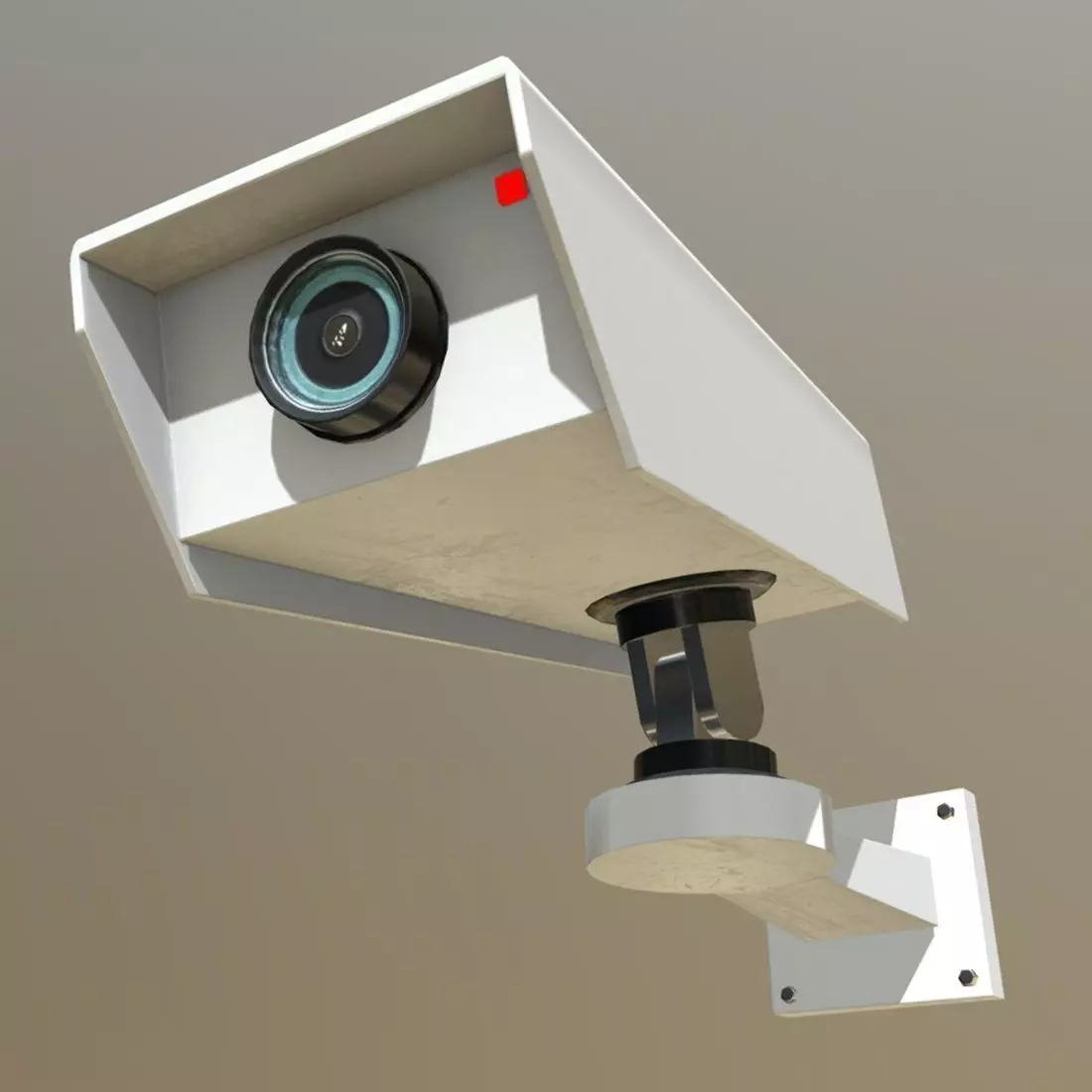 CC0 - Camera security on wall Free low-poly 3D model