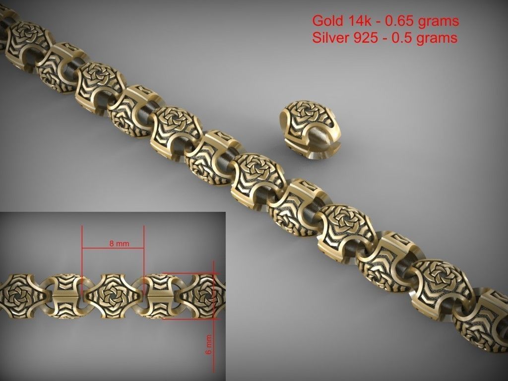 Chain Link 139 3D print model_4