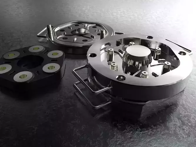 Compression mold - coupler Free 3D model