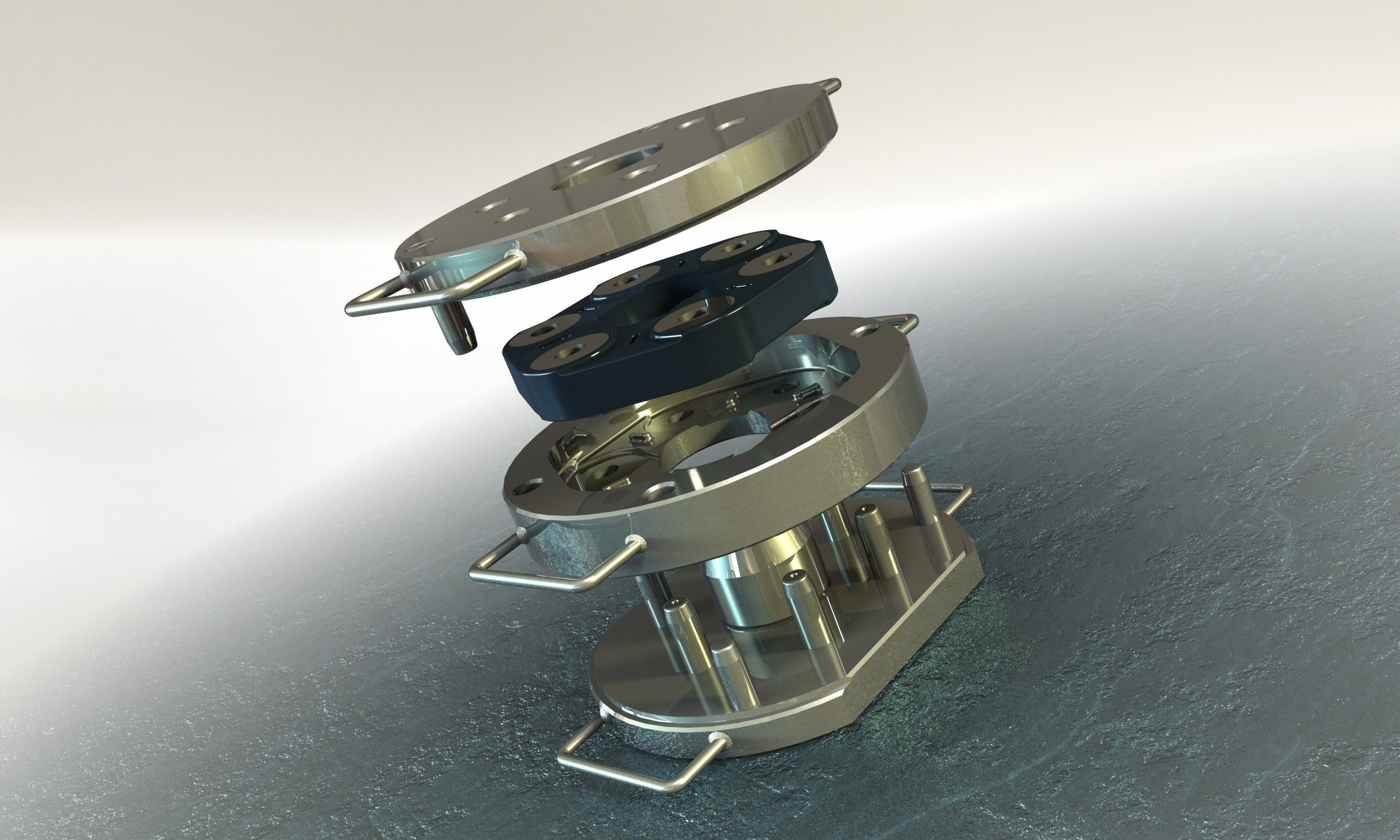 Compression mold - coupler Free 3D model_3