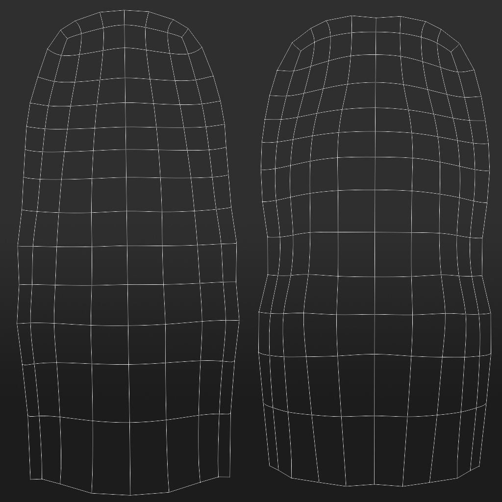 Female Character Base Mesh 3D model_19