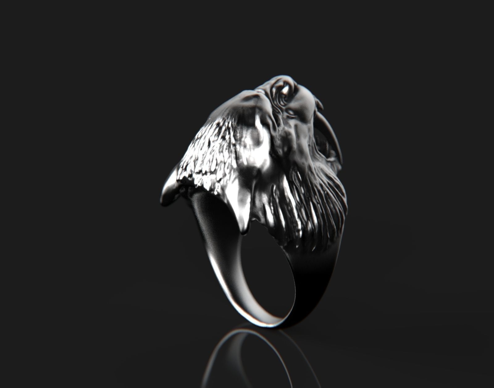 Sabertooth Tiger Ring 3D print model_3