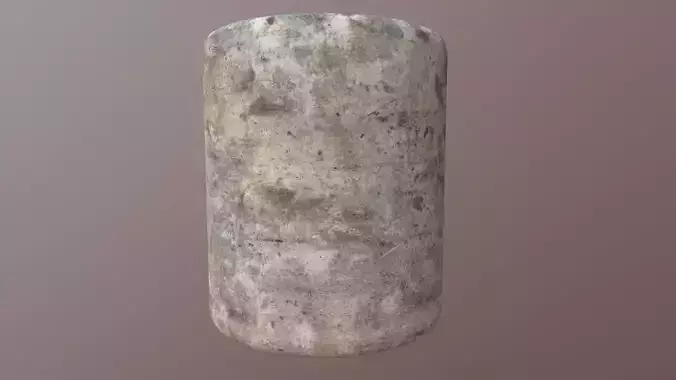 PBR Scanned Brushed Discolored Concrete Texture