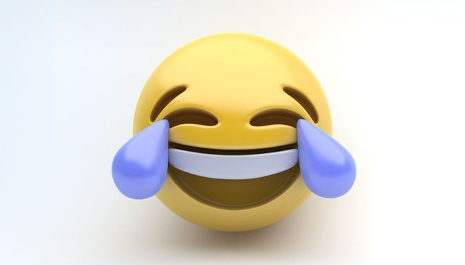 EMOJI JOY Low-poly 3D model