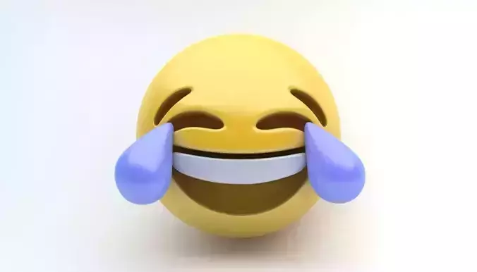EMOJI JOY Low-poly 3D model