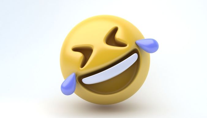 EMOJI laughing Low-poly 3D model