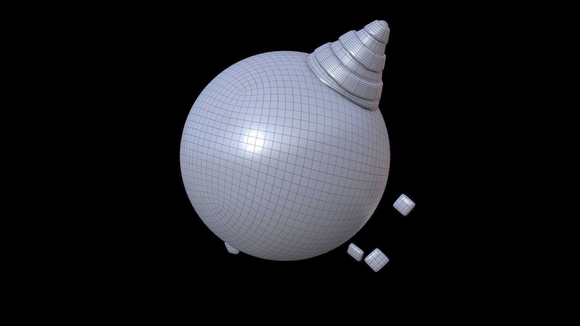 EMOJI PARTY Low-poly 3D model_5