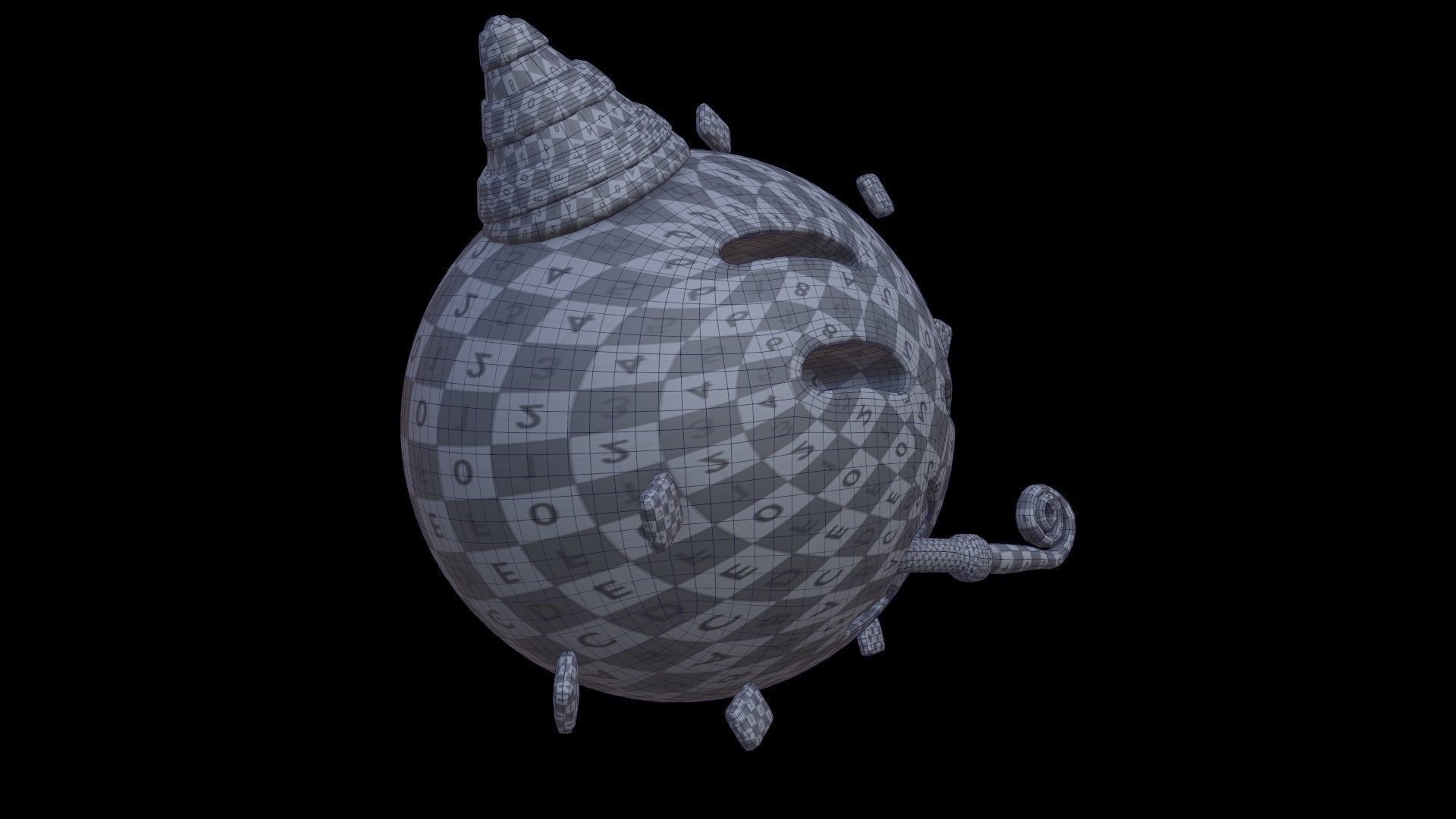 EMOJI PARTY Low-poly 3D model_8