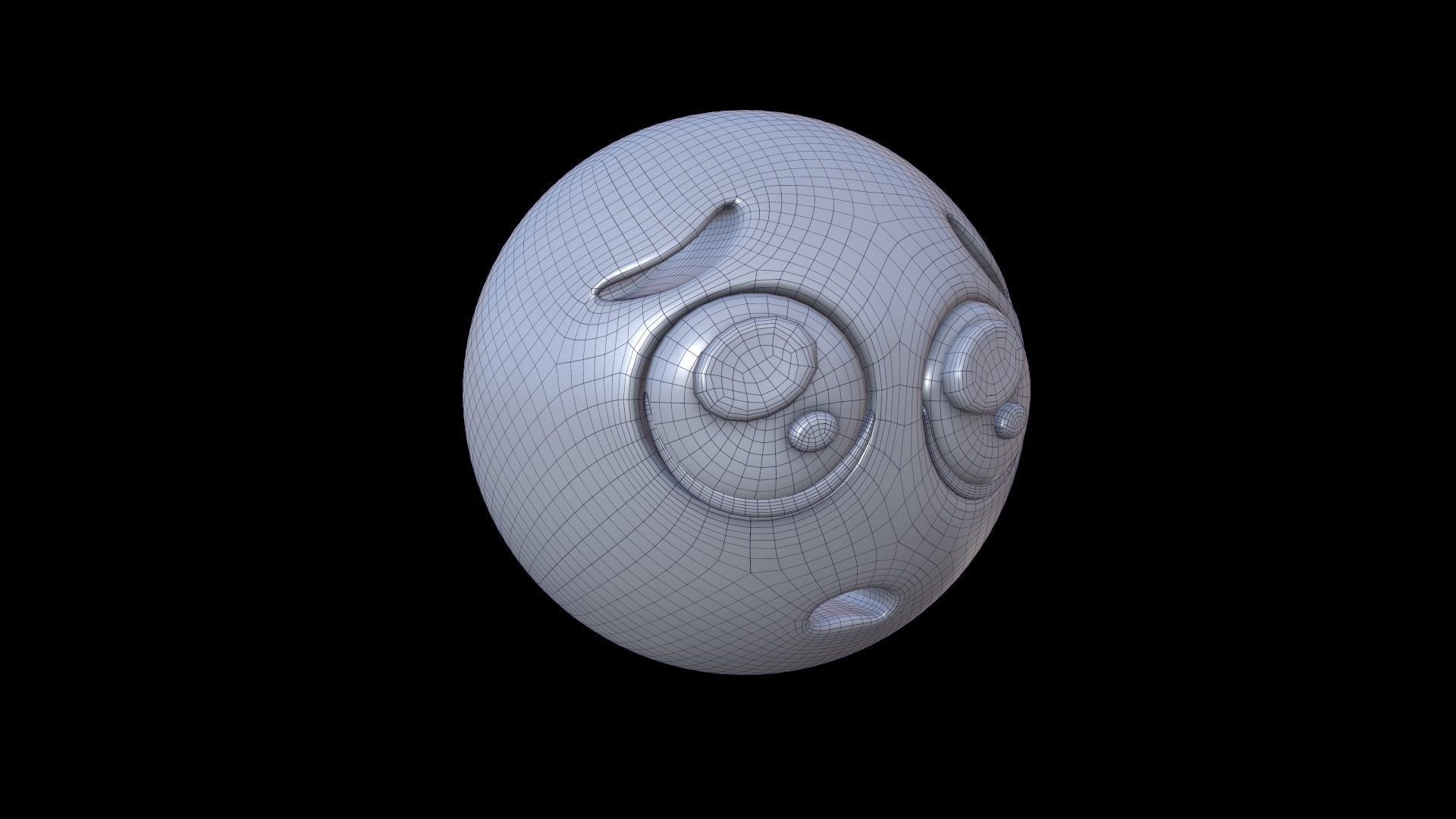 EMOJI Pleading Eyes  Low-poly 3D model_2