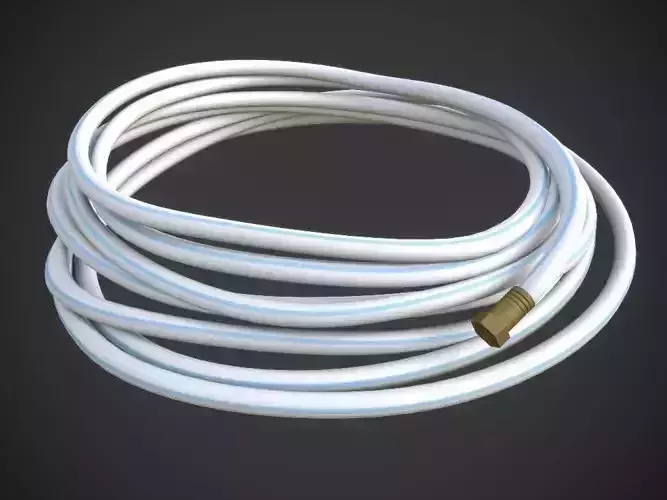 White Marine Hose 3D model
