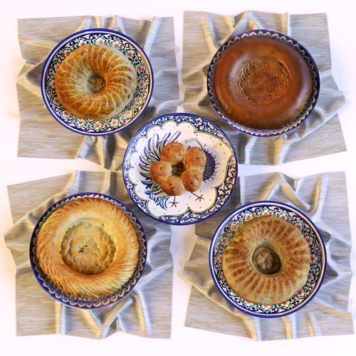 Uzbek bread 3D model