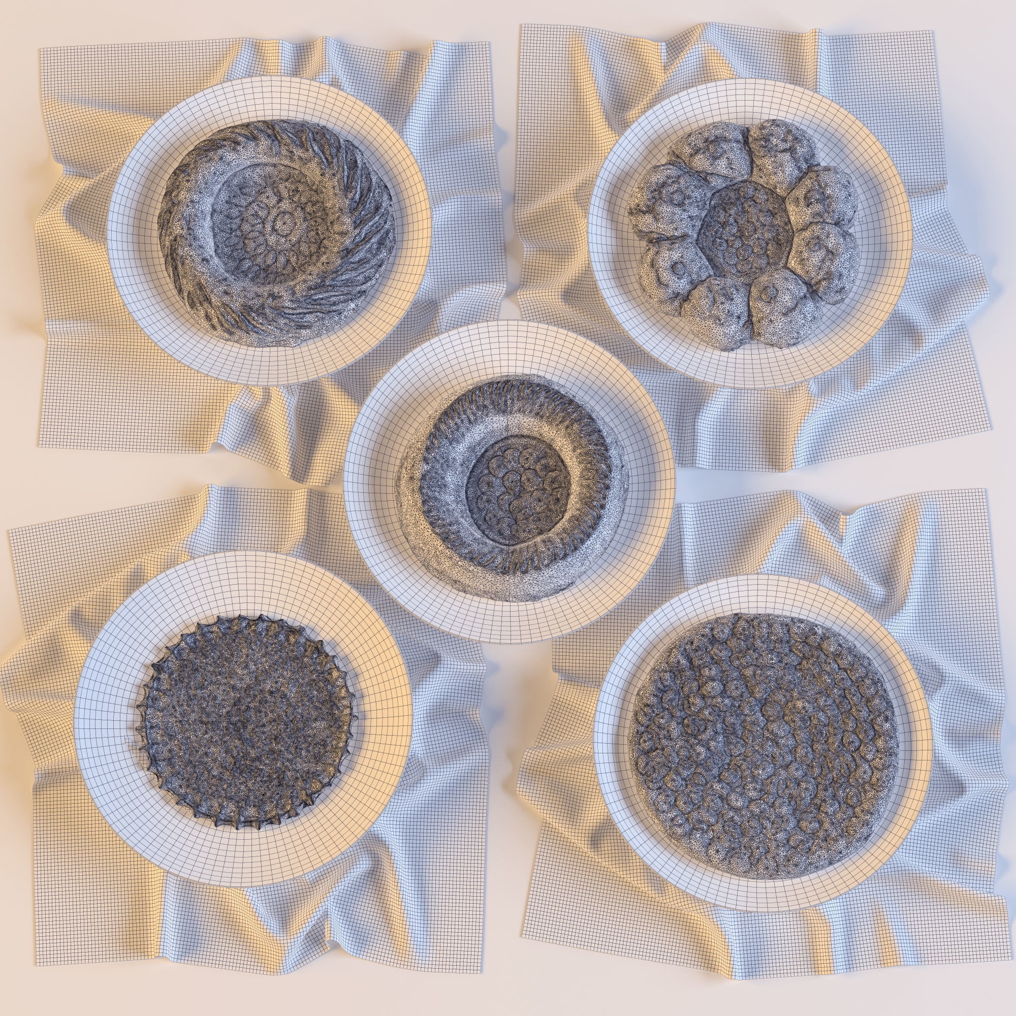 Uzbek bread 3D model_2